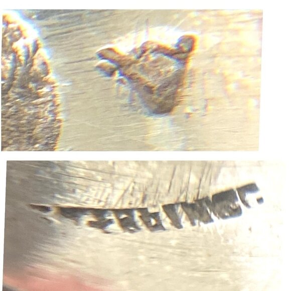 VTG Sterling Silver 925 7 Row Marcasite Rectangular Wide Band Ring Sz 5.5 - Picture 10 of 16